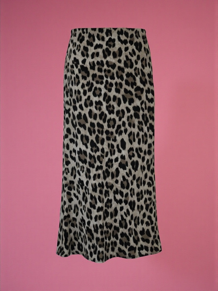 Jupe Droite Léopard